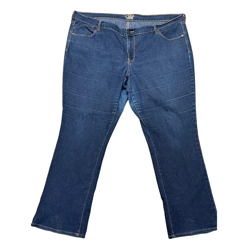 Old Navy The Flirt Bootcut Jeans Womens Size 20 Dark Wash Blue‎ Denim
